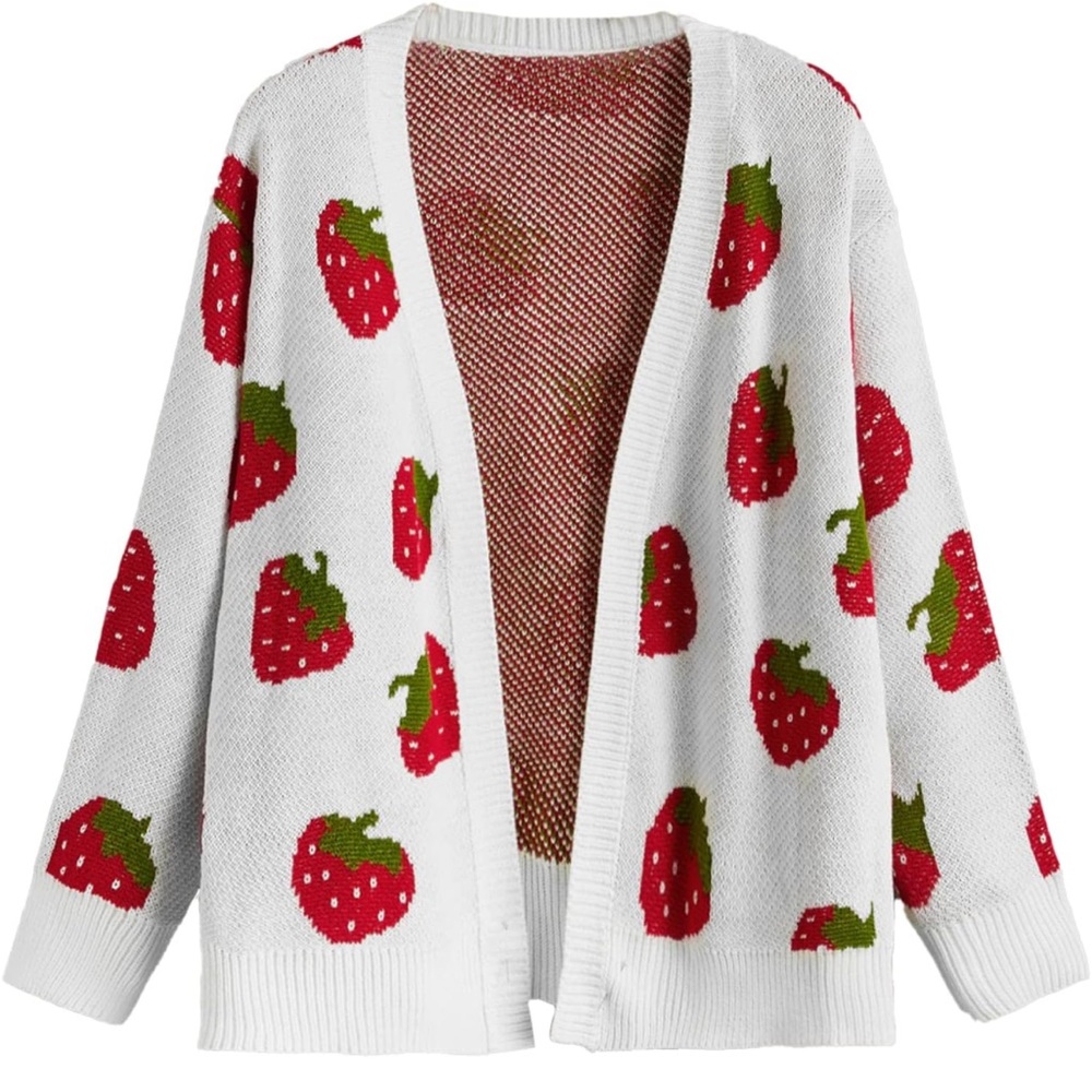 Strawberry Cardigan Plus Size